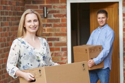 Home moving planning in Bromley with packed boxes and a checklist