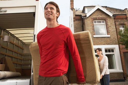 Local moving team handling student belongings in Bromley