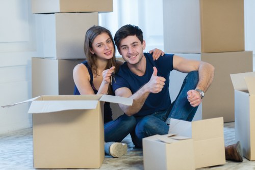 Reliable Bromley moving support with items ready for transport
