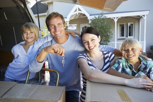 Packing and loading belongings for house removals in Bromley