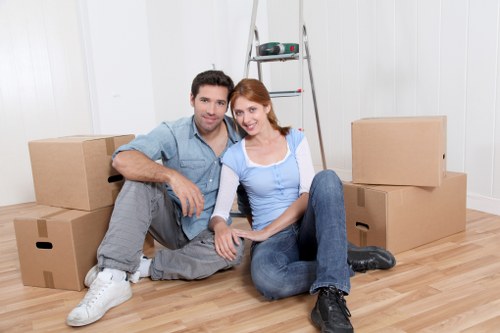 IT equipment and office supplies organized for relocation in Bromley