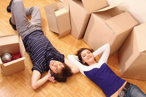 Careful loading of furniture by a Bromley man with van team