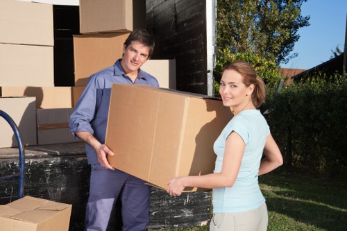 Charitable reuse and recycling items prepared after a house clearance